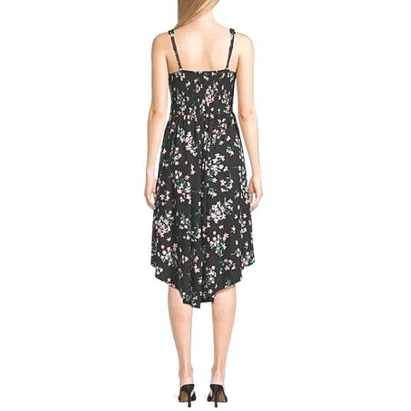 Moody Musings High-Low Boho Dress Dark Florals Plus Size Stretch Soft Homecoming - Picture 7 of 15